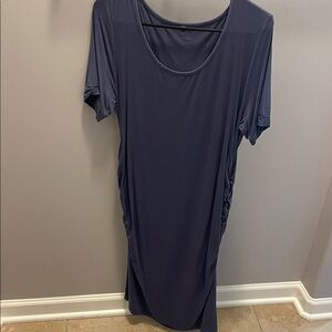 Navy Blue Maternity Dress